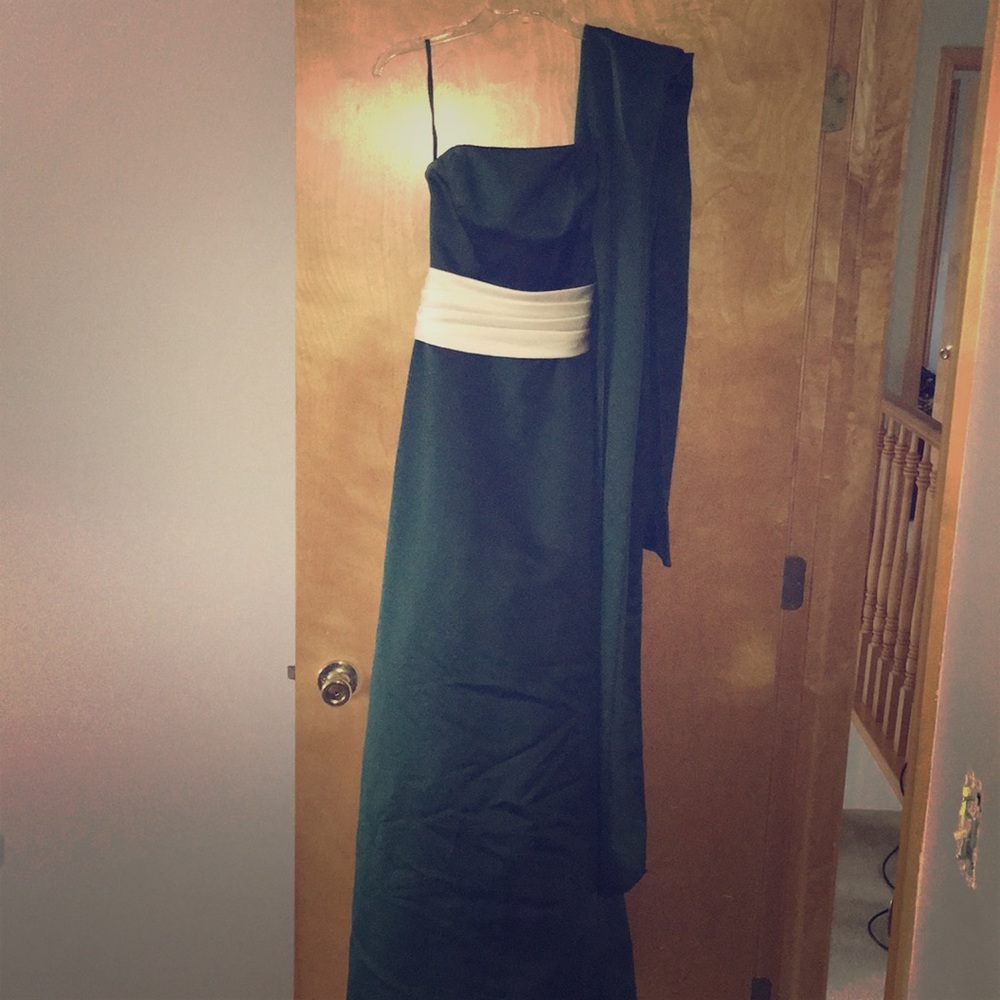 Strapless bridesmaid dress